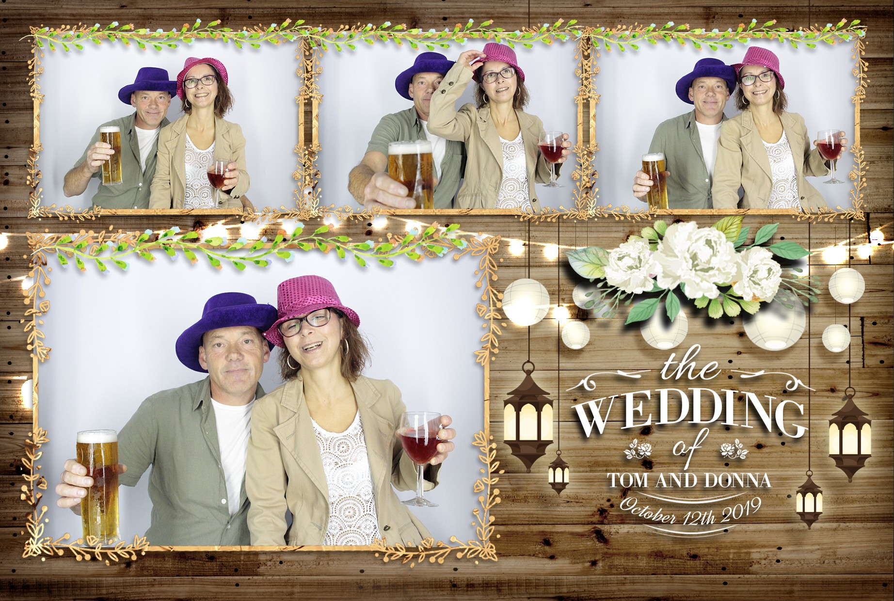 Tom & Donna's Wedding  | View more photos from the event at gallery.myphotoboothexperience.co.uk/u/MyPhotoBoothExperienceLtd/Tom-Donnas-Wedding
